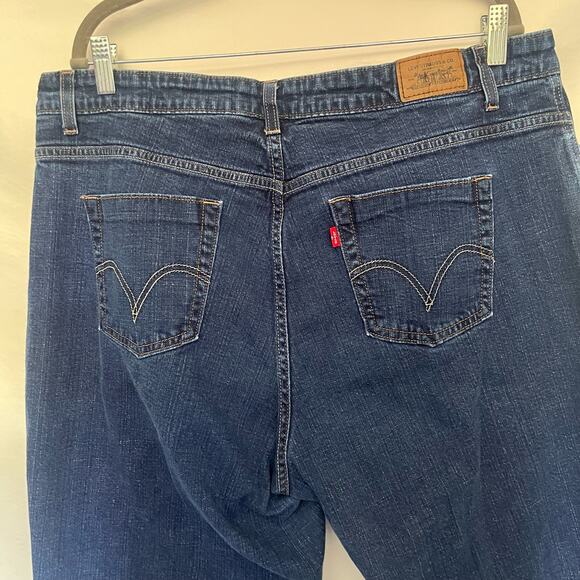 Levis 515 Capri Womens Jeans Sz 20 Y2K Americana Cuffed Hem Midrise Classic - Picture 7 of 10